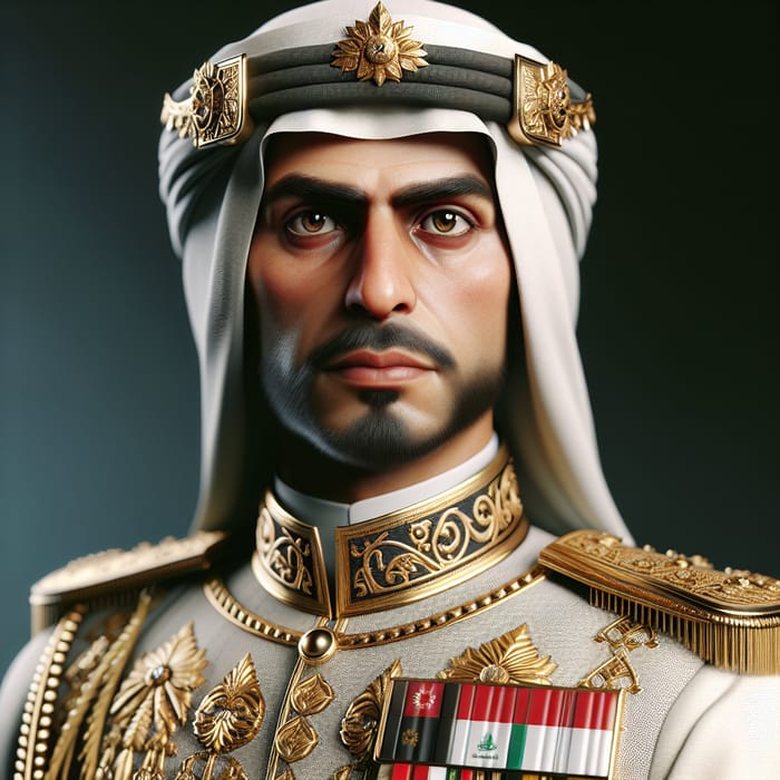 King Faisal Clear High-Resolution Portrait | AI Art Generator | Easy ...