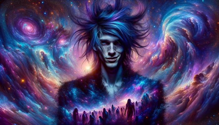 Odyssey Kayn - The Cosmic Villain Anti-Hero with Big Blue-Purple Hair