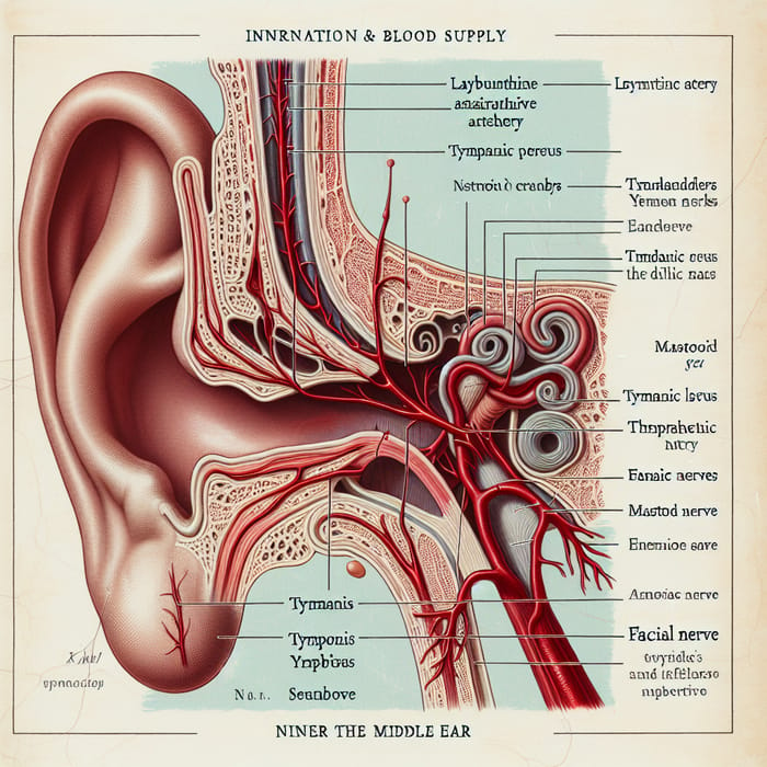 Anatomy of Middle Ear Innervation and Blood Supply