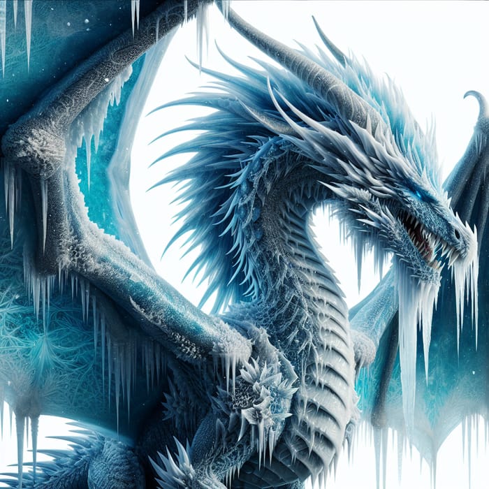 Ice Dragon: Frosty Winter Creature