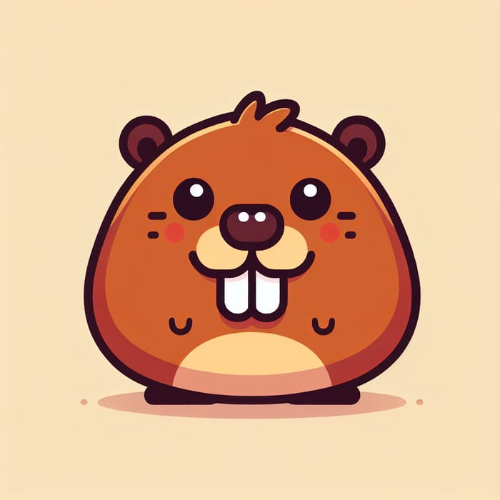 Dagget Beaver Flat Design with Jovial Appeal
