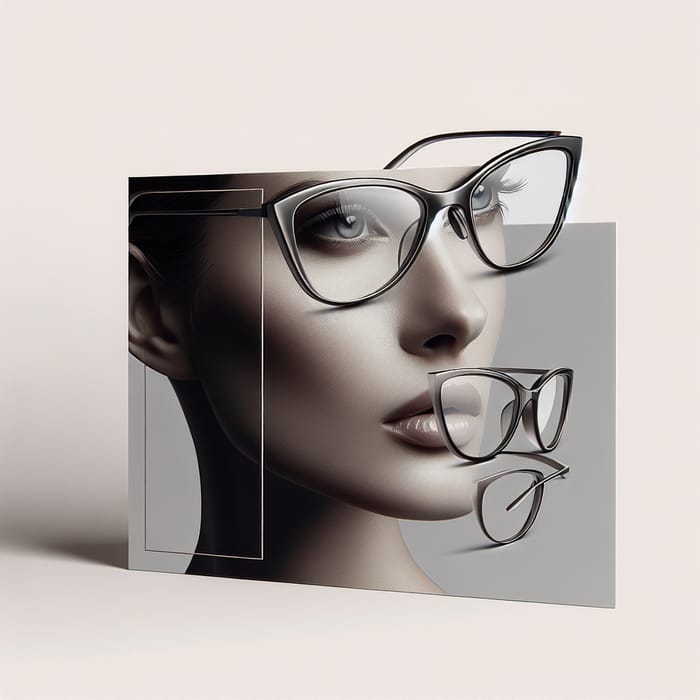 Modern & Sleek Glasses: Thin Frames, Glossy Finish & Ergonomic Design