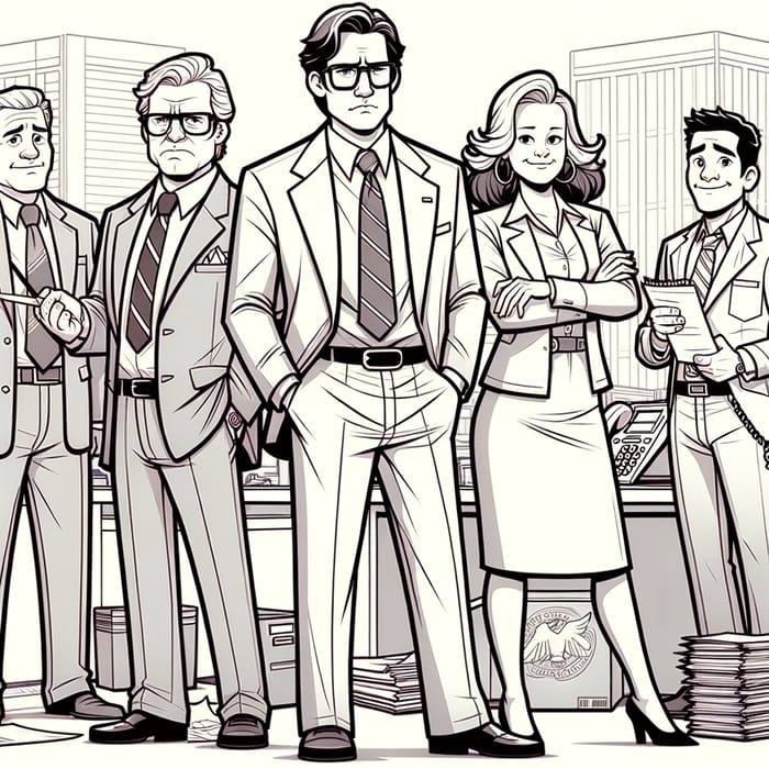 Cartoon Office Characters: Close Resemblance to TV Icons