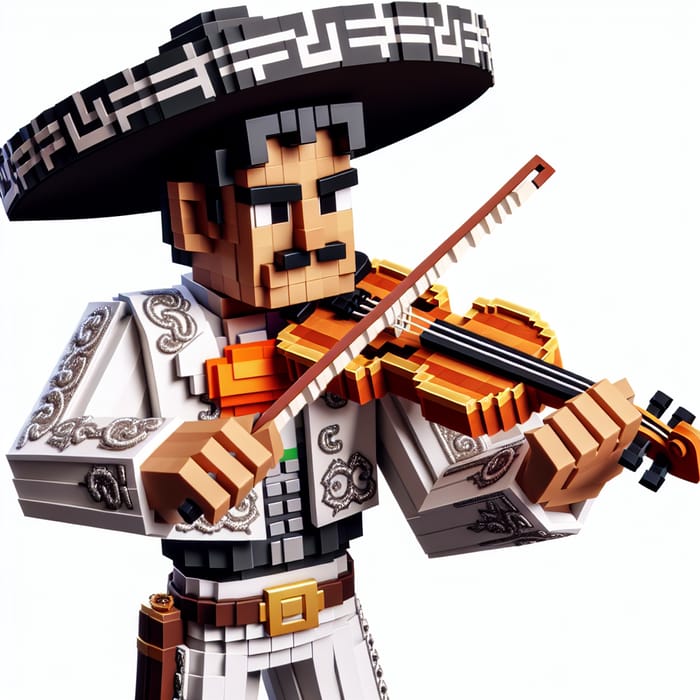 PlayStation 1 Mariachi with Violin | Pixelated Hispanic Musician