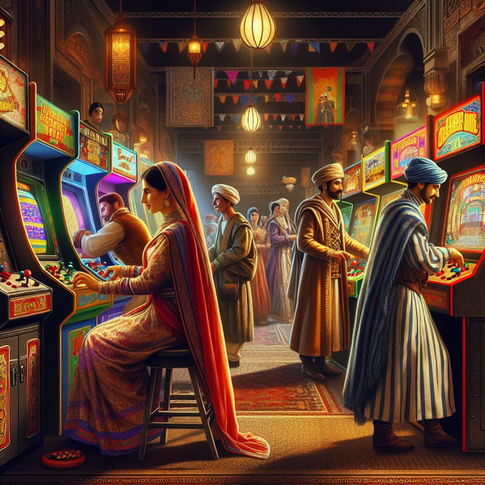 Ancient Time Arcade: Multi-Cultural Gaming Scene