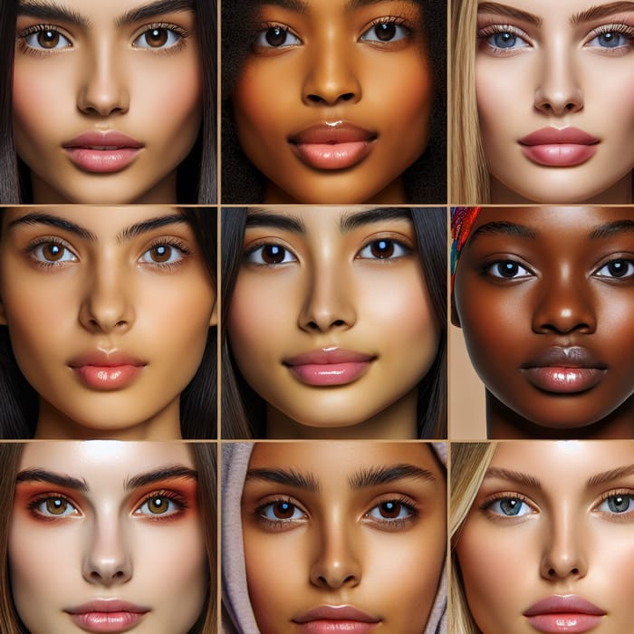 Women's Diverse Facial Expressions | Empowering Beauty