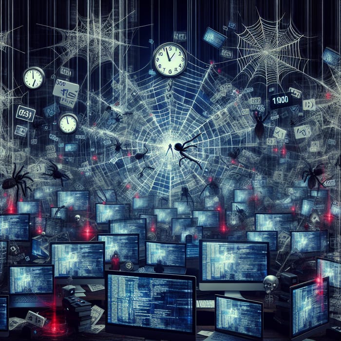Cyberpunk Dark Web: Unstoppable Network Imagery