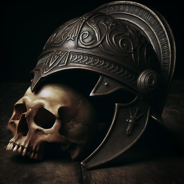 Vintage Skull Helmet - Intrigue of the Past