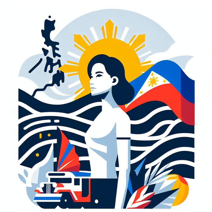 Proud Filipina Citizen | Minimalist Design for Philippines Pride