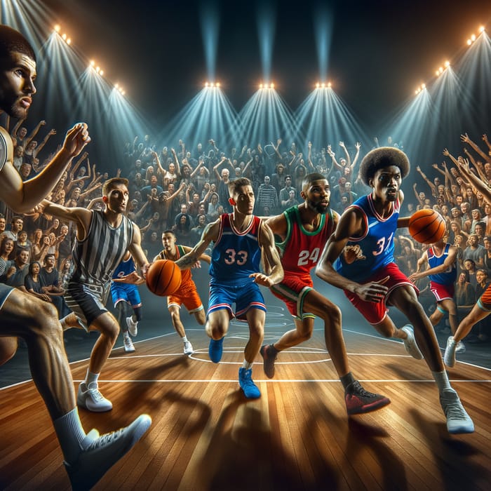 Exciting Basketball Tournament with Intense Action
