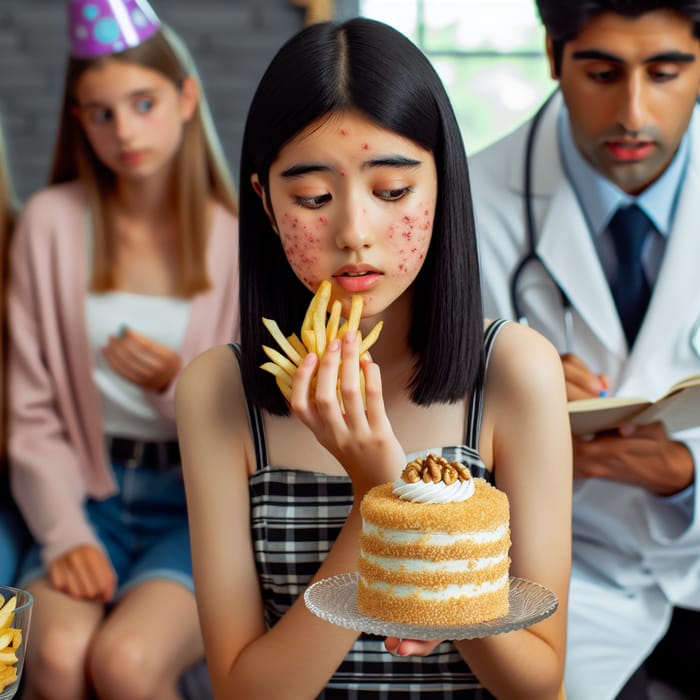 Allergic Reaction at Birthday Party - Adolescent Rushed to Doctor