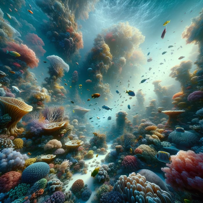 Enchanting Underwater World: Vibrant Coral Reefs & Exotic Fish