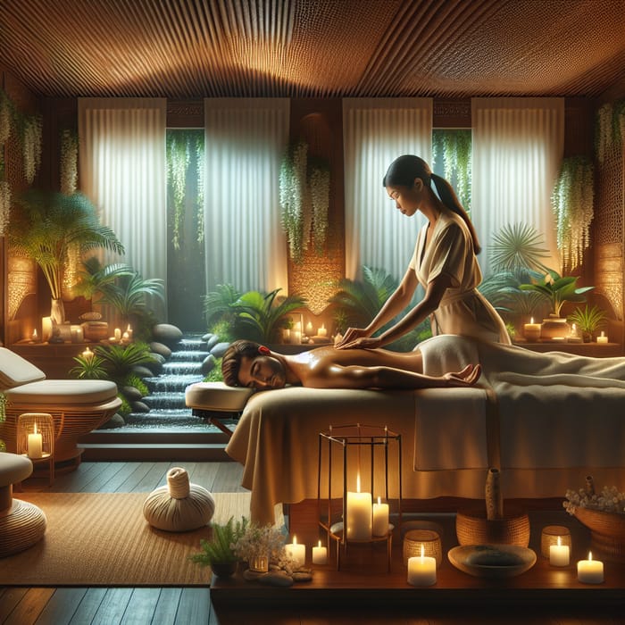 Healing Spa with Tranquil Massage Session | Oasis of Serenity