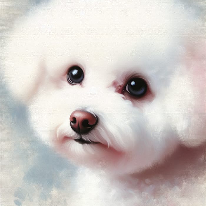 Delightful White Bichon Frise Studio Portrait | Pet Photography Masterpiece