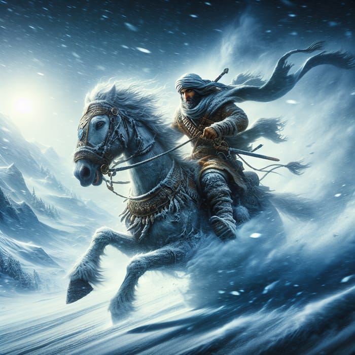 Courageous Paladin Rescued in Vast Snowy Landscape