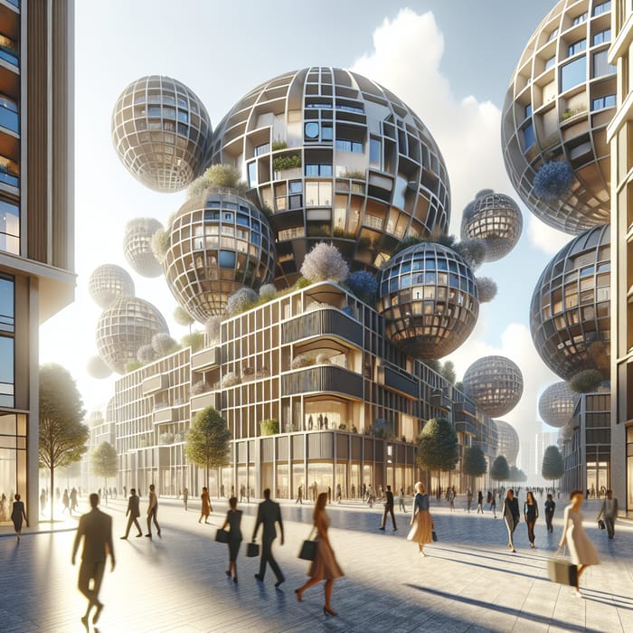 Architectural Harmony: Spherical Designs in Vibrant Community