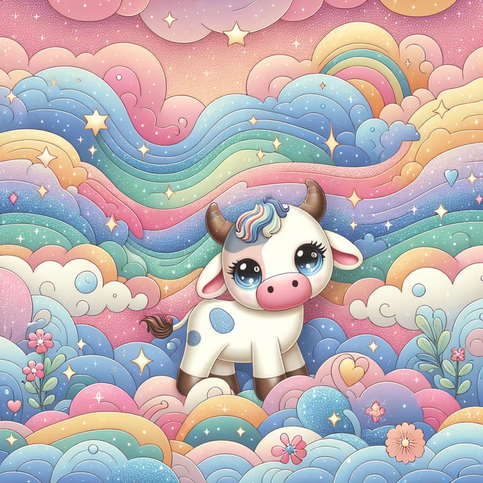 Bright & Cheerful Cow Illustration - Meet Lola