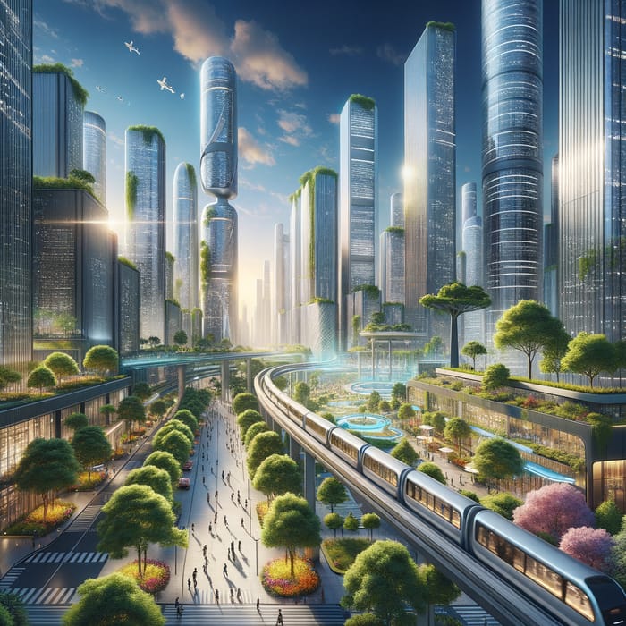 New City Concept Render - Futuristic Urban Paradise