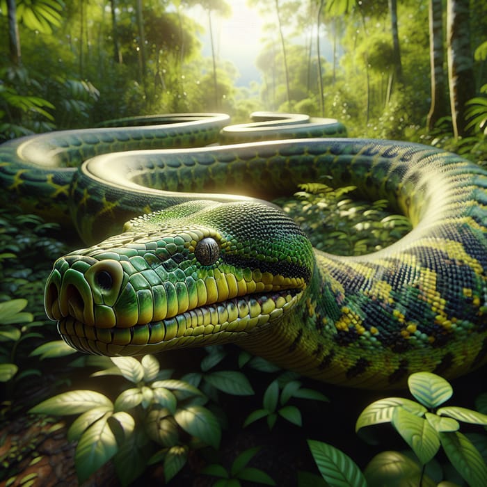 Realistic Anaconda Snake: Nature's Giant