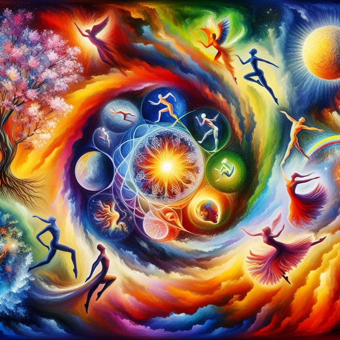 Surreal Dance of Life: A Vision of Existence
