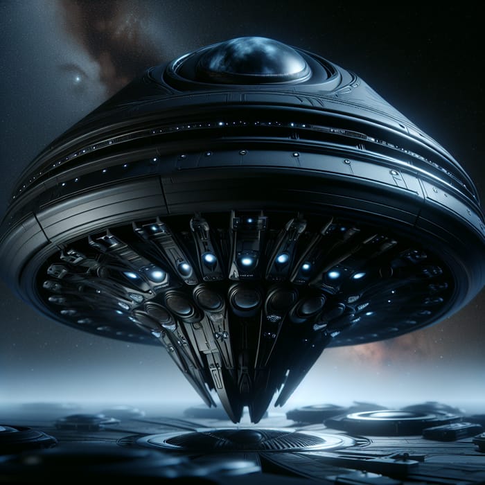 Black Alien Spaceship - Intriguing Spacecraft Revealed