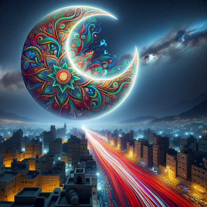 Moon in Yemeni Culture: Vibrant Colors & Intricate Patterns
