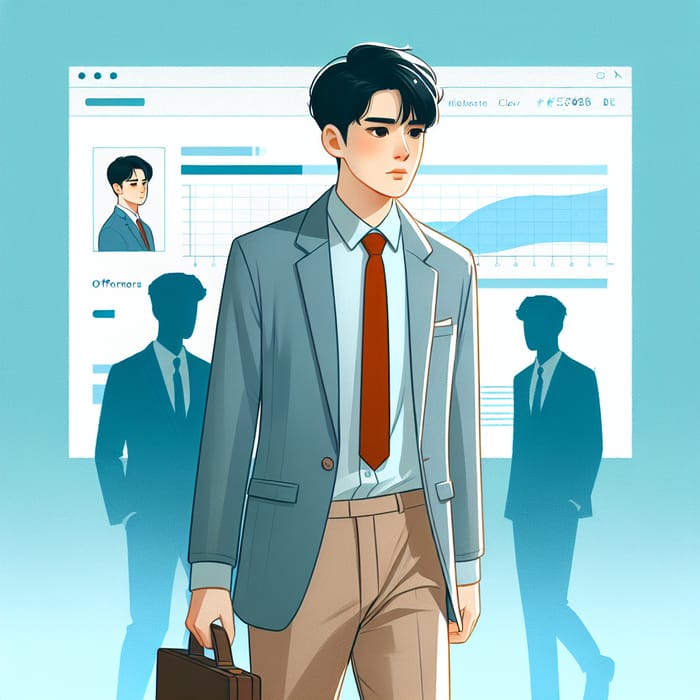 Thai Office Worker | Smart Business Casual Walking