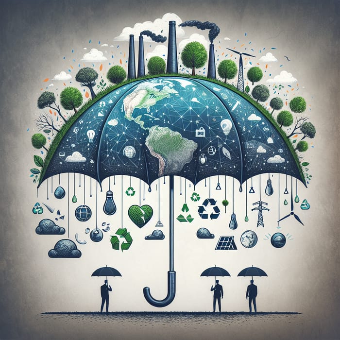 Umbrella Shielding Earth: Climate Change Protection