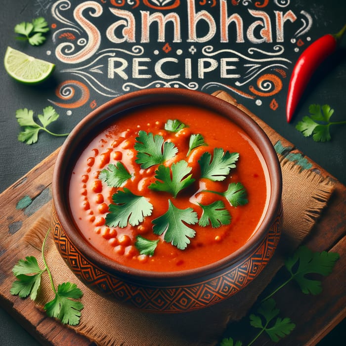 Sambhar Recipe in a Bowl | Authentic Indian Dish