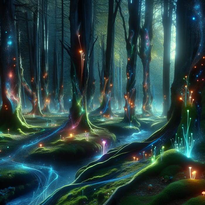 Fantasy Forest Scene - Enchanted Landscape