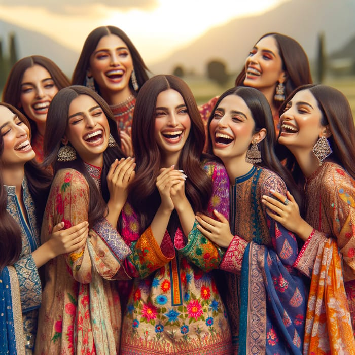 Pakistani Female Group | Joyful Gathering & Warm Friendship