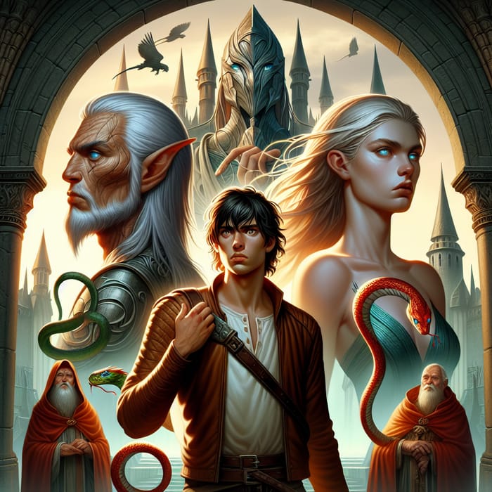 The Stranger - Epic Fantasy Book Cover Illustration