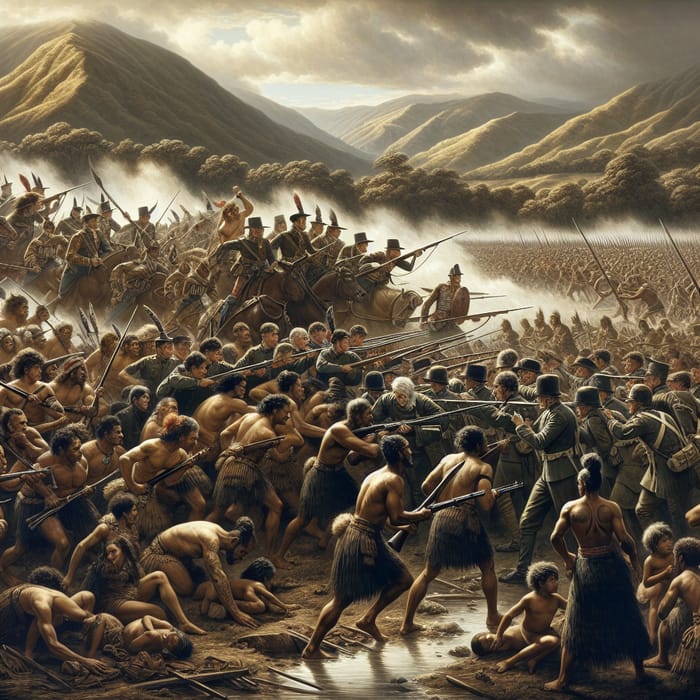 1864 Battle of Orakau: Maori vs. British Troops in a Fierce Confrontation