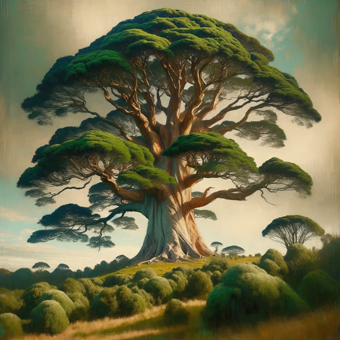 Majestic Totara Tree in New Zealand - Natural Beauty Captured | AI Art ...