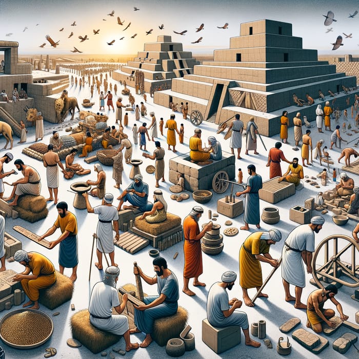 Sumerian Daily Life Scenes: Inventions & Architectural Wonders