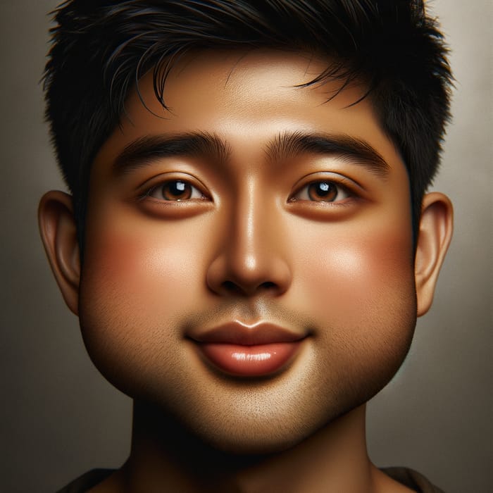 Filipino Male with Big Cheeks - Portrait of Charm