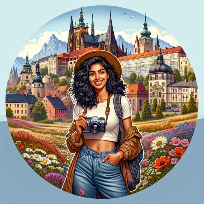 Vibrant Eastern Europe Journey: South Asian Woman's Profile Picture