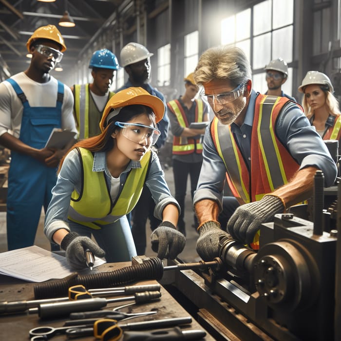 Diverse On-the-Job Training: Harmonious Industrial Setting