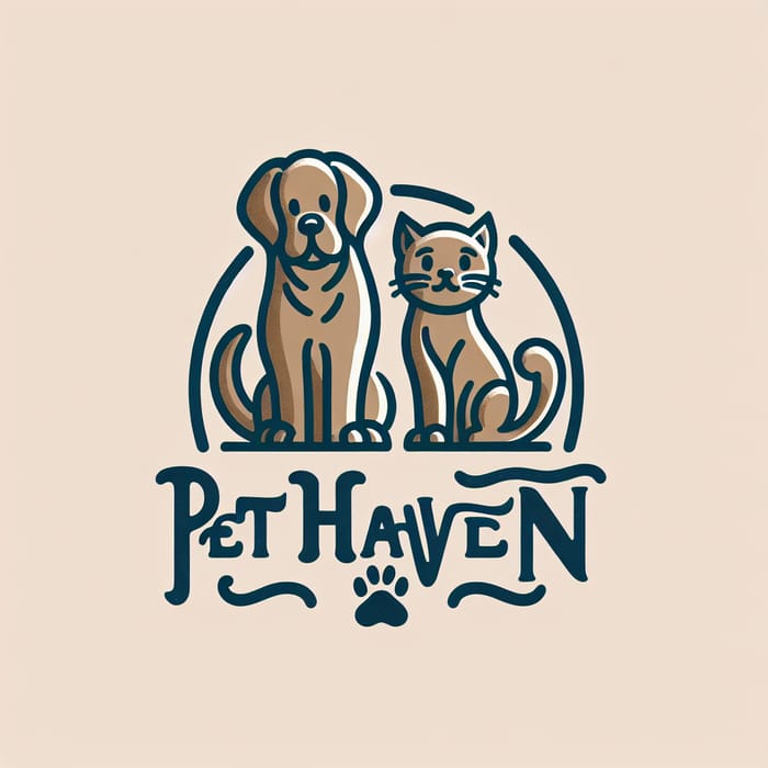 Animalistic Veterinary Logo | Pet Haven Design