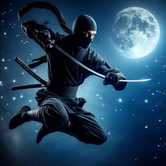 Skilled South Asian Ninja in Action | Midnight Leap