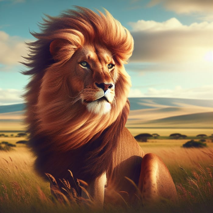 Cecilia the Majestic Lion - Regal Beauty and Power