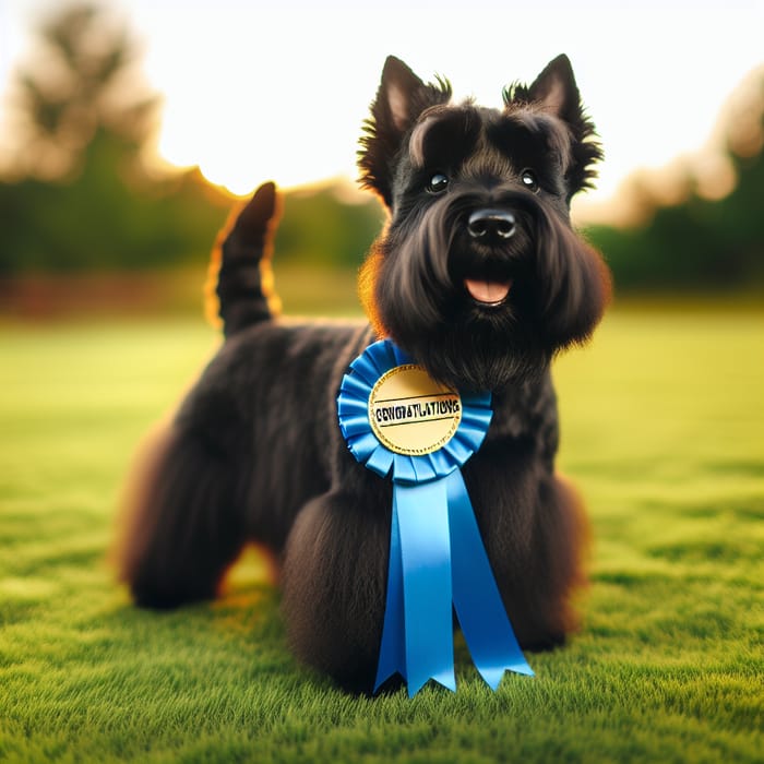 Scottish Terrier Congratulations | Joyful Victory Pup