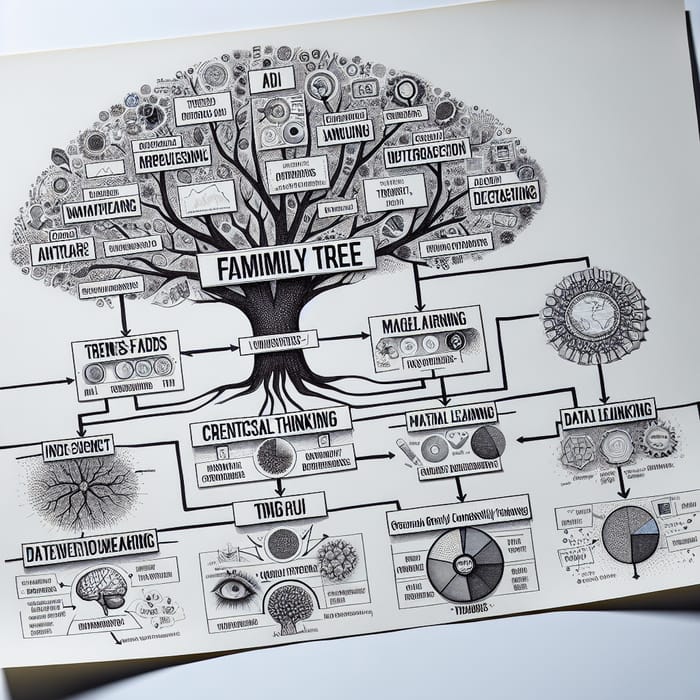 Creative Family Tree Reflecting 21st Century Critical Thinking Trends