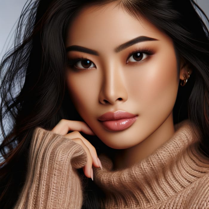 Beautiful Asian Woman, Stunning Portrait