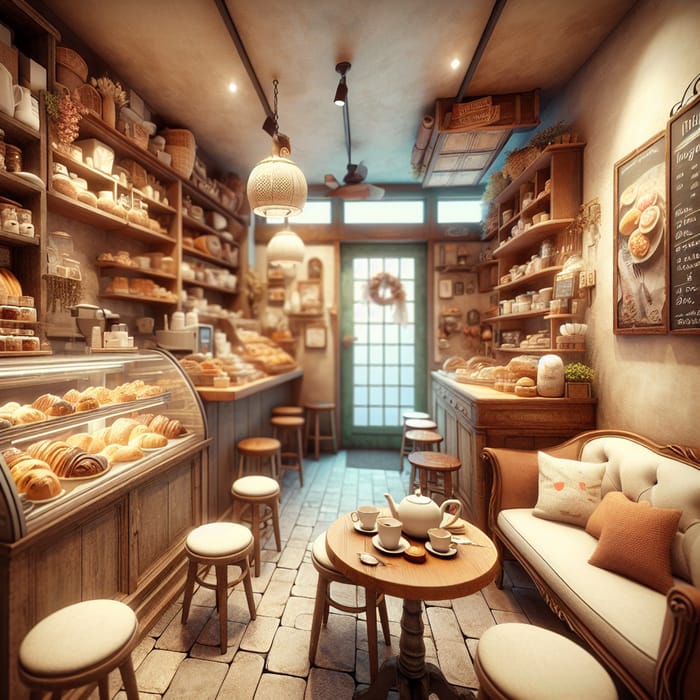 Cozy Bakery Cafe | Rustic Charm & Warm Atmosphere