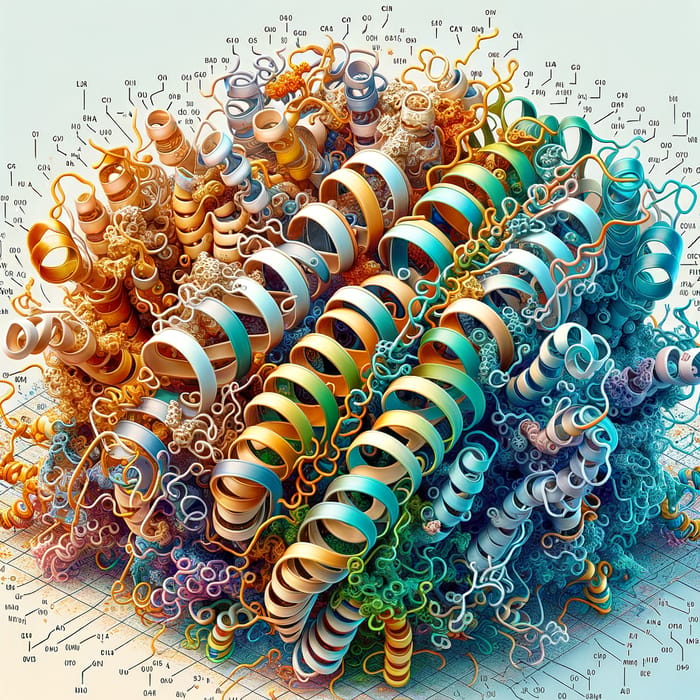 Intricate Parkin Protein Structure | Molecular Illustration