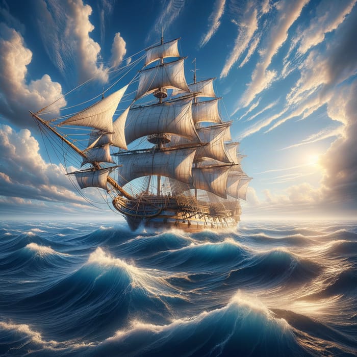 Oceanic Voyage with Majestic Ship