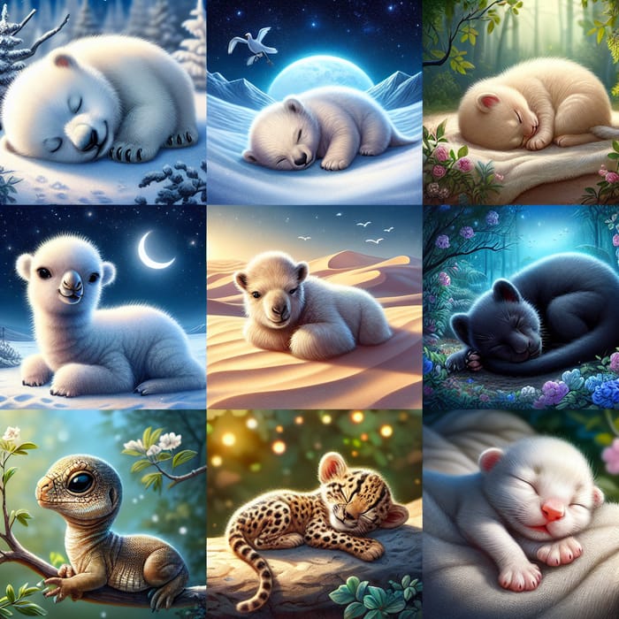 Sleepy Baby Animals: Heartwarming Slumber in the Animal Kingdom