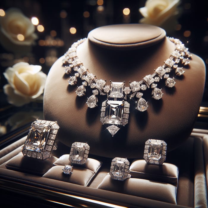Stunning Diamond Jewelry Collection for Enduring Elegance  AI Art 