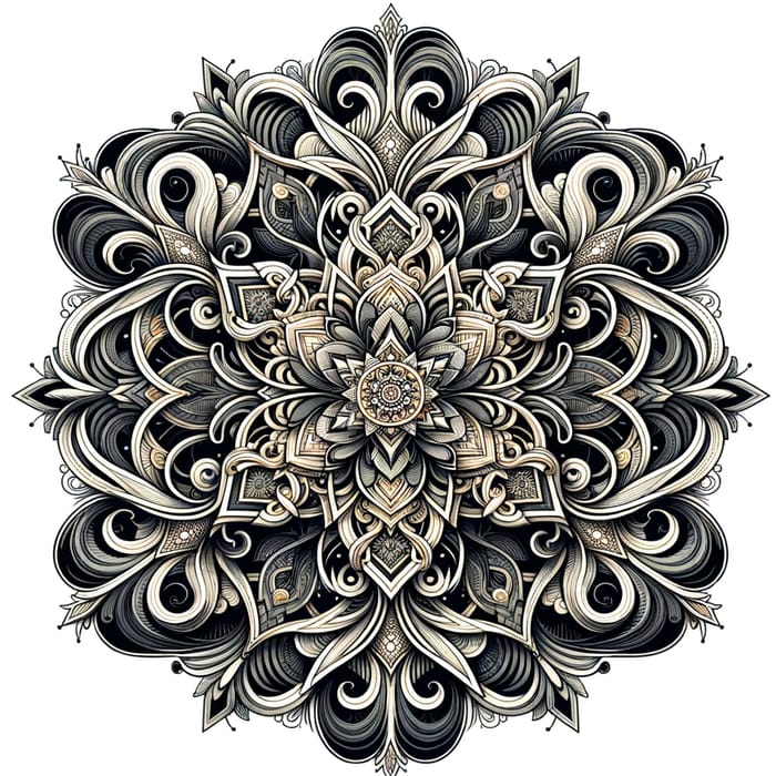High-Quality 4k Calligraphy Patterns - Detailed & Symmetrical Designs